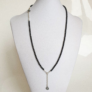 Set of Spinel Silver Necklace and Bracelet "Evolution" - Petit Secret