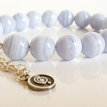 Load image into Gallery viewer, Chalcedony Silver Bracelet for Women &quot;The Calm&quot;
