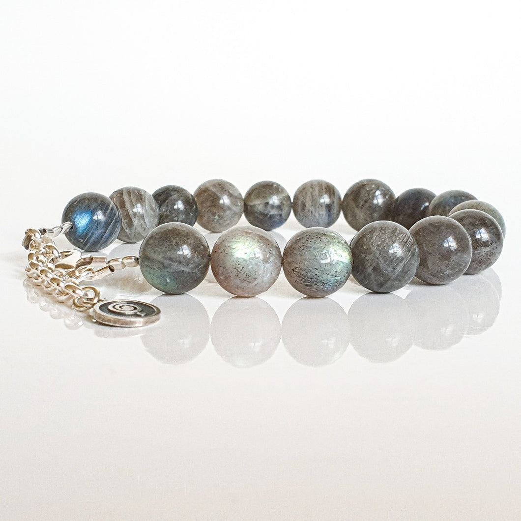Bracelet Luxe en Labradorite pour Femme - Perles facettées de 4 mm – ANKORA