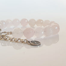 Load image into Gallery viewer, Pink Quartz Silver Bracelet for Women &quot;Tenderness&quot;