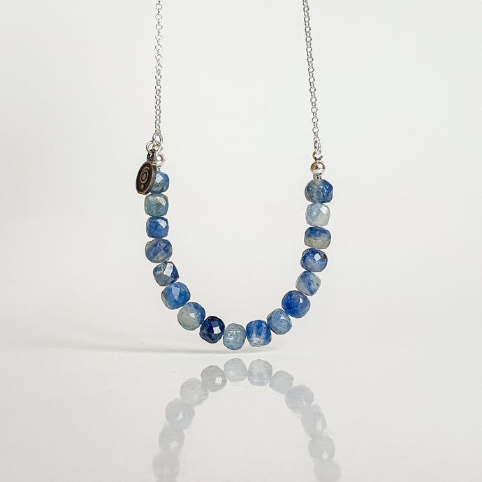 Kyanite A+ from Brasil Silver Necklace 