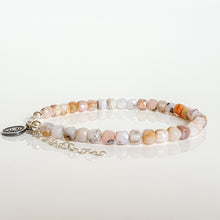 Load image into Gallery viewer, Pink Opal Silver Delicate Bracelet for Women &quot;Self Love&quot;