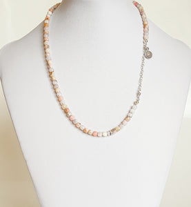 Pink Opal Necklace for Women's - Pearl Necklace Fashion 2023