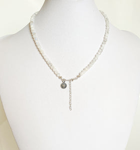Moonstone A+ Delicate Silver Necklace for Women "Intuition"