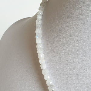 Moonstone A+ Delicate Silver Necklace for Women "Intuition"