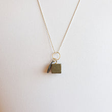Load image into Gallery viewer, Pyrite Silver Pendant for Women &quot;Positive vibe&quot;