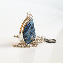 Load image into Gallery viewer, Pietersite AA+ from Namibia Pendant with chain &quot;Tempest Stone&quot;