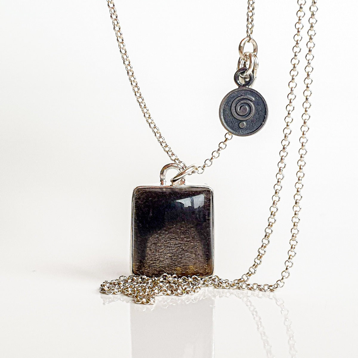 Black sunstone store necklace