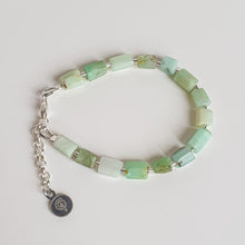 Load image into Gallery viewer, Chrysoprase Silver Bracelet for Women &quot;Healer&quot;