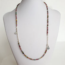 Load image into Gallery viewer, Set of Tourmaline Silver Necklace and Bracelet &quot;Harmony&quot; - Petit Secret
