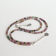 Load image into Gallery viewer, Set of Tourmaline Silver Necklace and Bracelet &quot;Harmony&quot; - Petit Secret