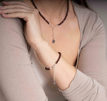 Load image into Gallery viewer, Red Garnet Silver Bracelet for Women &quot;Vitality&quot; - Petit Secret